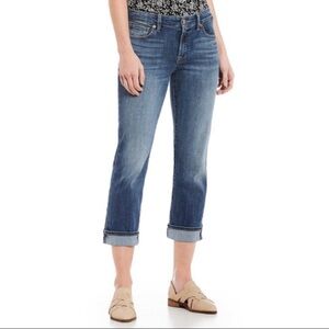 Lucky Brand Sweet N Crop Low Mid Rise Straight Leg Capri Cropped Denim Jeans